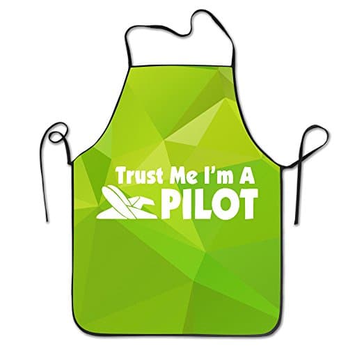28.34"x20.47" Black Trust Me I'm A Pilot, Plane Funny Beautiful Art Craftsmen Kitchen Restaurant Bib Apron
