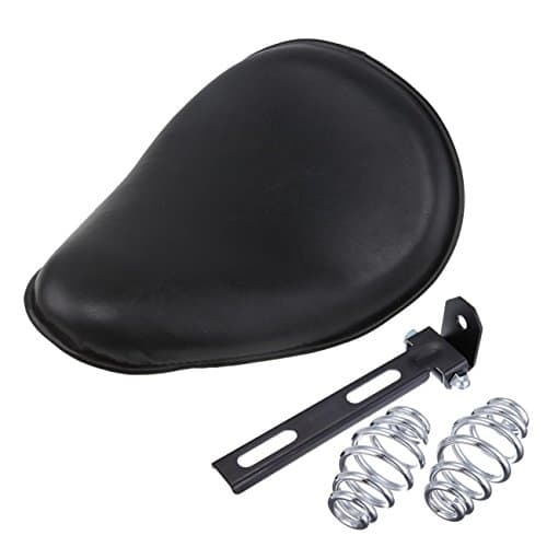 Atpmtas Leather Motorcycle Custom Solo Spring Bracket Seat Hard Bottom