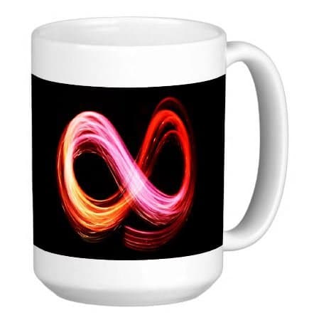 Cool Infinity Print 15 ounce Ceramic Coffee Mug Tea Cup