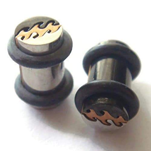 2g 2 Gauge 6mm Puzzel Ear Plugs Rings Ring Earring Earlet Body Piercing