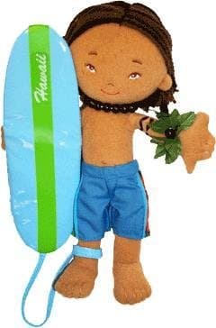 8.5 inch Hawaiian Surfer Boy Doll Keanu
