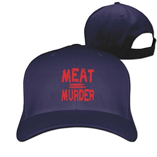 Meat = Murder Best Plain Adjustable Caps Custom Snapback Hats For Unisex