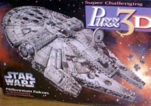 Millenium Falcon, 857 Piece 3D Jigsaw Puzzle Made by Wrebbit Puzz-3D by Wrebbit