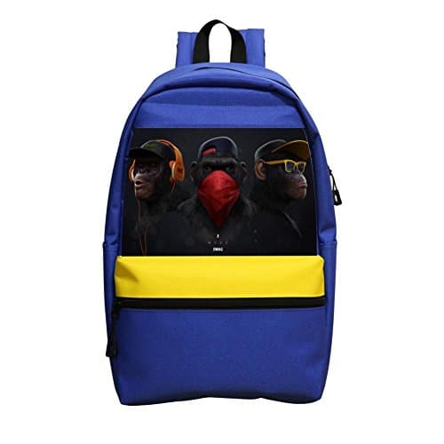 Grrry Monkey Swag Lightweight Shoulder School Bag Backpack