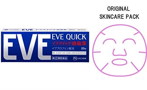 EVE QUICK 20 tablets with original skincare pack