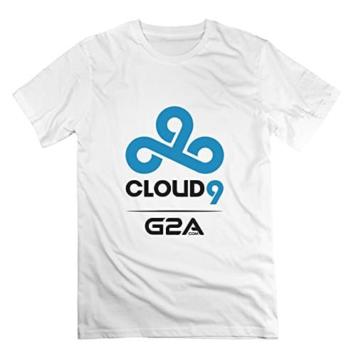 Cloud9 Csgo G2A Tee L White For Men 100% Cotton