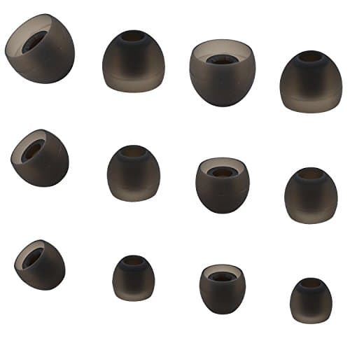 Replacement Eargels Buds for Samsung Galaxy S8 Note8 Earphones, BLUEWALL Samsung Galaxy S8 Note 8 Ear Gels, Soft Silicone S/M/L 3 Sizes,S8 AKG Ear Tips (Black)