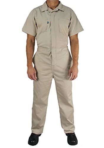 Kolossus Deluxe Short Sleeve 100% Cotton Coverall with Multi Pockets and Antistatic Zipper