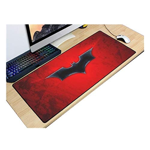 Batman Extended Gaming Mouse Pad Mat Professional Large Size Desk Mat,Non-Slip Rubber Mouse Mat (900 x 400 x 3mm/35.43 x 15.74 x 0.11 inch, 01)