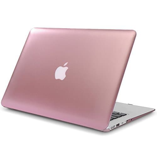 Macbook Air 13 inch Case, Airfive Hard Shell Case Cover with fold kickstand for Apple MacBook Air 13.3" (A1466 &amp; A1369) (Macbook Air 13'', Rose Gold)