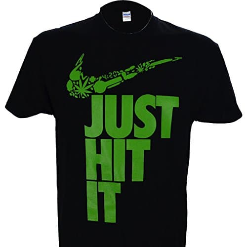 Nike Parody "Just Hit It" on BLACK Shirt (5X)