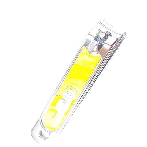 Stainless Steel Nail Clipper Graphic Design 1 pack (Yellow)