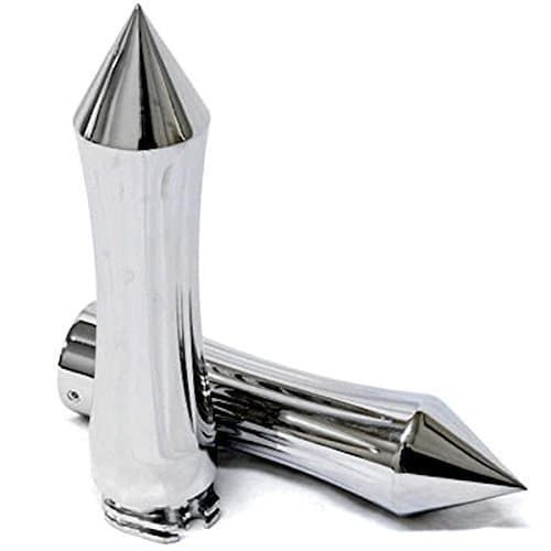 WASTUO motorcycle barbed chrome handle is suitable for cruisers, choppers, Suzuki, Kawasaki, Yamaha, metric motorcycles, pigs with 1-inch throttle handles
