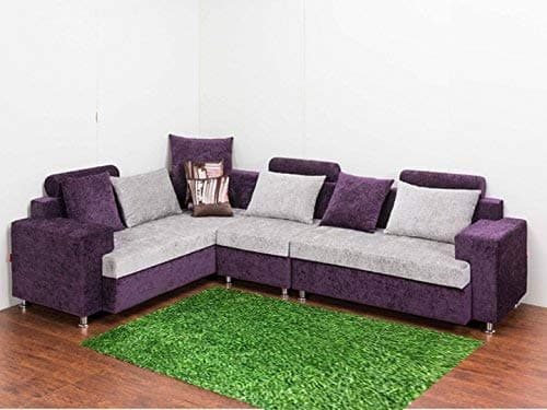 VIREO Plastic Artificial Grass Carpet Turf Mat- 1.6 ftx4 ft