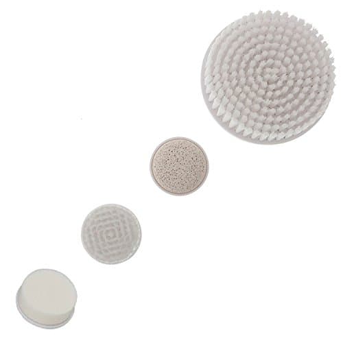 4 Replacement Brush Attachments Combo for Perfect Skin Face &amp; Body Cleansing Brush
