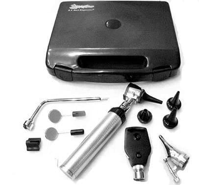 R.A. Bock Bright White LED 3.2V Otoscope ENT Kit (Hard Case)