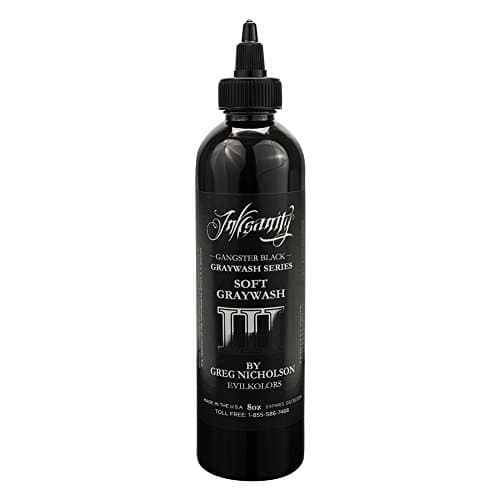 Inksanity Gangster Black Graywash Ink 8 Ounce by Inksanity