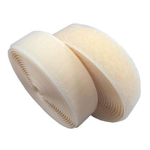 Lovetex 5/8" (16mm) Ivory Sew on Hook and Loop Fastener Tape 5 pair yards