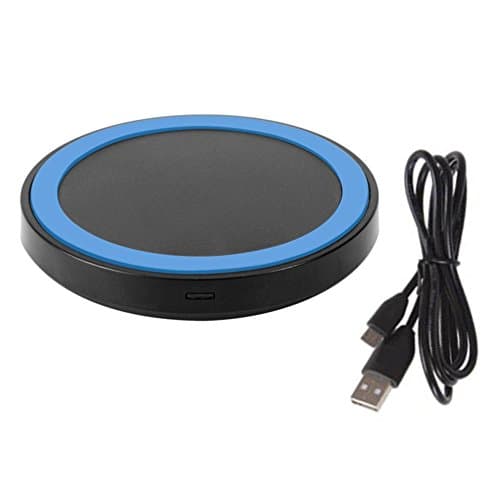 ( Blue ) Round Power Bank Charging Mini Pad 5v / 1.5A