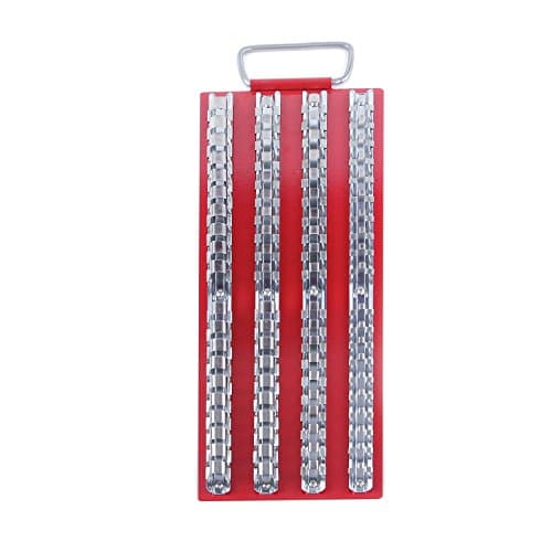 EDCarrying 80-Piece/Set 1/4-Inch, 3/8-Inch, 1/2-Inch Drive Socket Holders in Organizer Tray