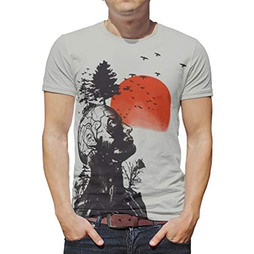 Sheeouis Men's Alan's Hangover Pattern Loose Quick Dry Tshirts Golf Short Sleeve Tees Crewneck Tops