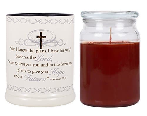 For I Know the Plans Electric Jar Candle Warmer and Scented Jar Candle Box Set - Cinnamon Spice