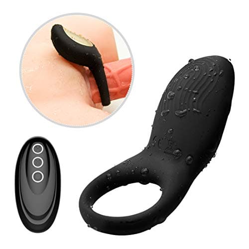 Silicone Delay Clítóral Stimulation Vibrȁting P-Ê-ň-Ï-s R-Ï-ň-gs