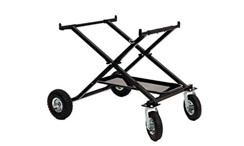 GO KART "X" STAND HEAVY DUTY FRONT STEER - PNEUMATIC WHEELS RLV 0014S