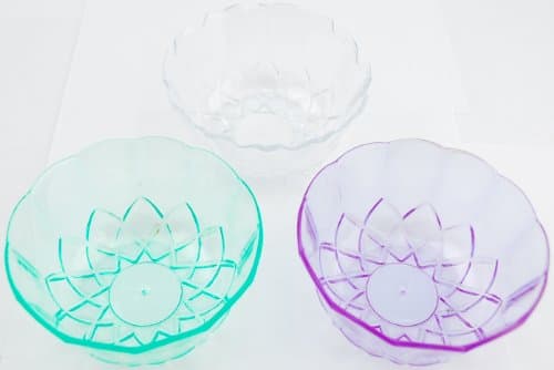 1 Scoop Translucent Ice Cream Dessert Bowls - 3 Cups