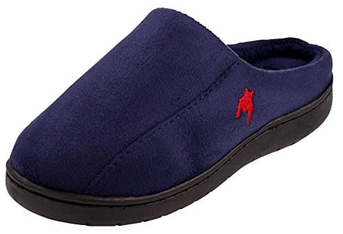"Beyond boys" Boys New Suade, Comfortable and Relaxing Slip-on Clog Slippers (1-2 Big Kid, Navy)