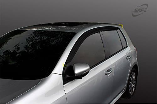 SAFE Smoke Window Visor Sun Rain Vent Guard 4p for 2006-2014 Volkswagen Golf MK5 MK6
