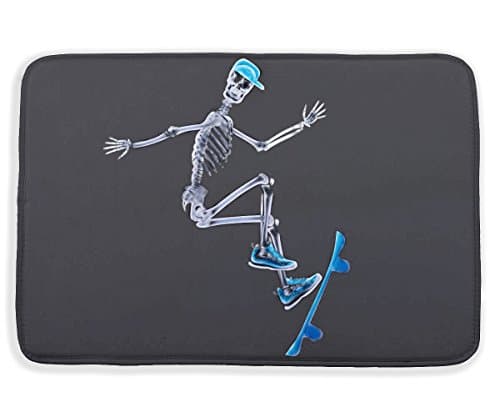 Multi Patterns 3D Printed Anti-slip Bath Rugs Anti-bacterial Soft Bathroom Mat Bathroom Carpet for Kids Safety with Memory Foam Fabric 15.7 x 23.6inches (#9)