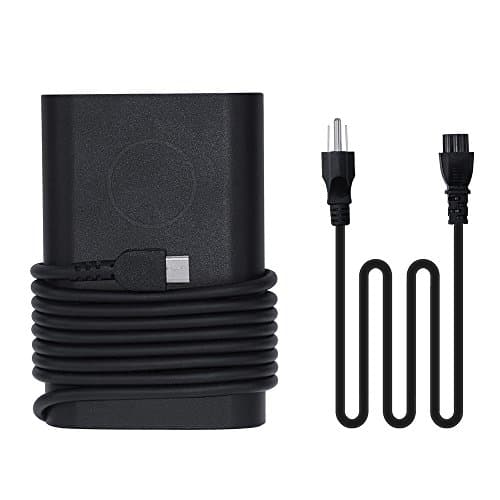 65W USB-C AC Adapter Power Supply Charger For Dell LA65NM170, 2YKOF, 02YK0F, Dell XPS 12 9250, Dell Latitude 12 7275 5280 7280, Dell Latitude 13 7370,Latitude 14 5480 7480 (65W)