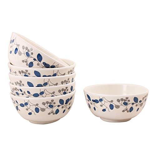 WHITE GOLD Melamine 4.5 INCH Round Small Curry Bowl 1802 - Florine (6 Pcs)