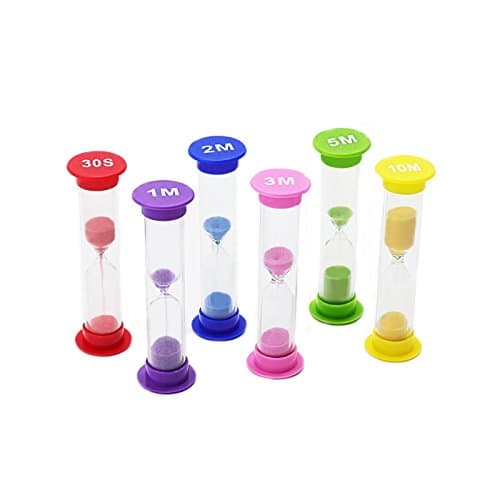 EasyHoKi Teaching Sand Timer for building the concept of passing time (Purple)