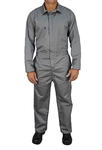 Kolossus Deluxe Long Sleeve Cotton Blend Coverall with Multi Pockets and Antistatic Zipper