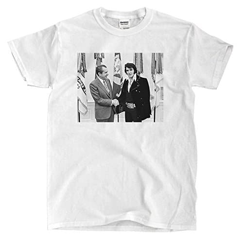 Elvis Meets Nixon white T-Shirt (l)