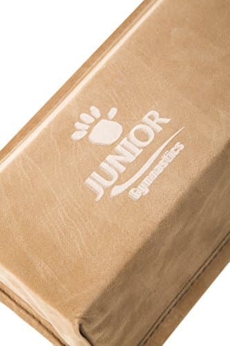 Junior Gymnastics Balance Beam – 8 Ft Folding Foam Low Floor Beam – Premium Faux Suede with Additional High Density EVA Foam Strip for Safety