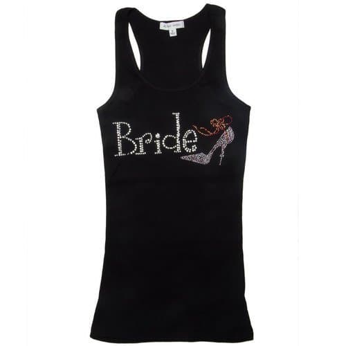 Crystal Bride w/ High Heel Tank Top (Small, Black)