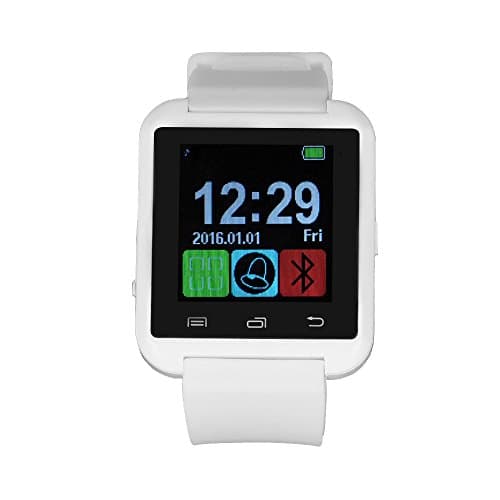 Luckiness Bluetooth Smart Watch with Sports Pedometer Touch Screen for Android Smart phones / Bluetooth Smart watch Wristband Phone watch / Handsfree Smart Watch with Capacitive Touch Screen(U-White)