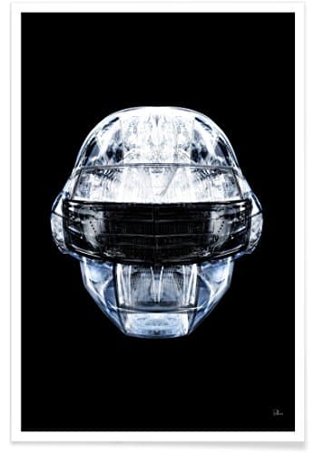 Juniqe® Posters 20x30cm Daft Punk Music - Design Daft Chrome (Format: Portrait) - Pictures, Art prints & Prints by independent artists Designed by RUBIANT
