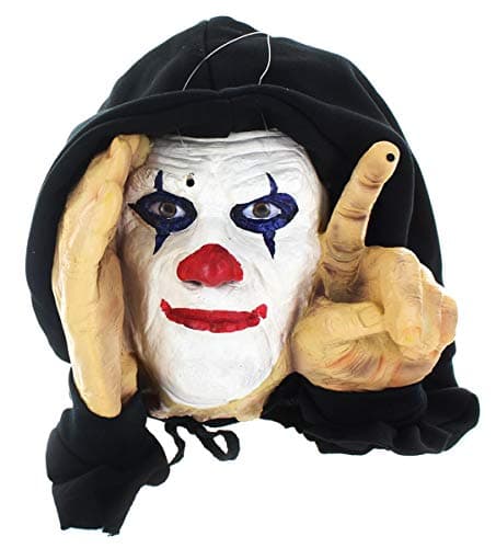 Scary Peepers Motion Activated Tapping Clown Halloween Decoration
