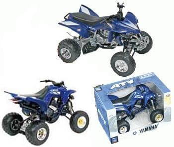Diecast ATV with Working Suspension, 4-pc Set: (Suzuki, Yamaha, Kawasaki, Honda) 1:12 Scale