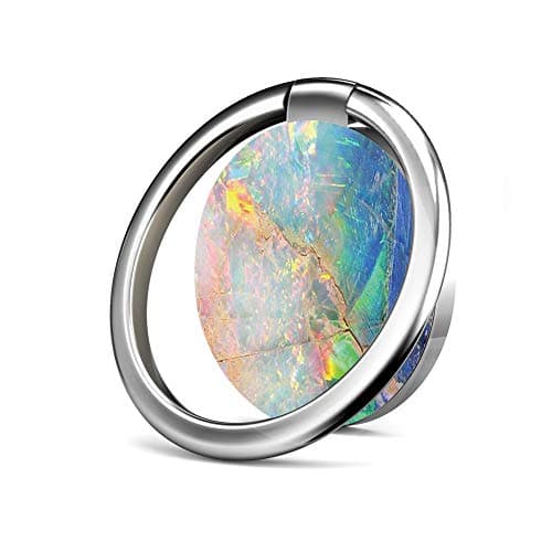 Cell Phone Ring Holder Stand, Phone Grip Car Mounts 360 Degree Rotation Finger Ring Stent Compatible iPhone X 8 7 6 Plus, Samsung Galaxy and Tablets - Amazing Opal