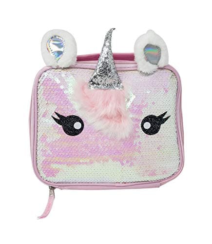 Unicorn Pearl Iridescent Sequin Rectangle Lunch Bag