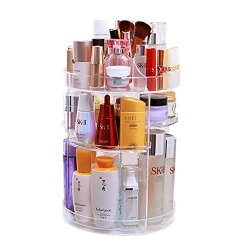 RGTOPONE Thicker Makeup Organiser 360 Degree Rotating Adjustable Costemics Storage Reinforced and Durable Design with Large Capacity,Multifunctional for Vanity,Bathroom,Bedroom,Closet,Kitchen,Office
