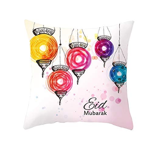 Holywin Muslim Ramadan Pattern Polyester Cushion Cover Pillow Case Home Decor Sofa Bed Home Decor Pillowcase Cushion Cover