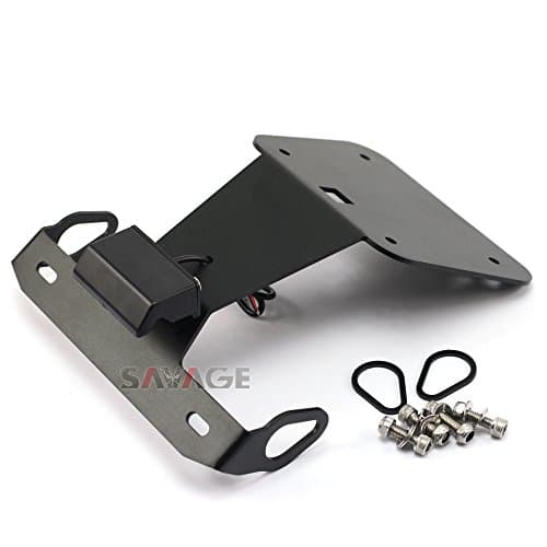 Motorcycle accessories Registration License Plate Holder LED Frame Tail Light Bracket Mount for For YAMAHA YZF R3 R25 MT-25 MT-03 2014-2017