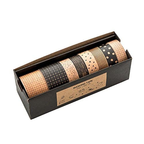 SGDOLL Washi Masking Decorative Tape Set, 10 Rolls for DIY Crafts Wrapping People Adhesive Stickers