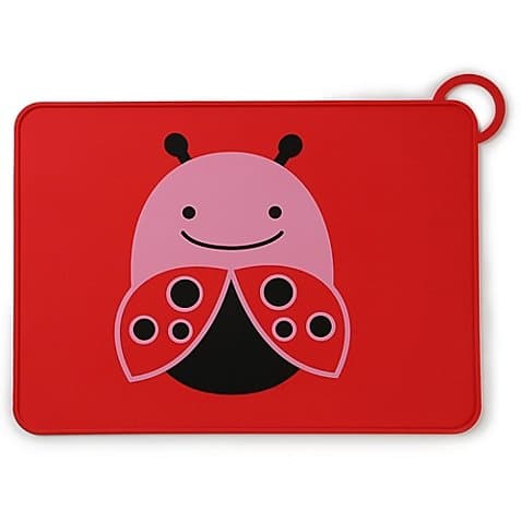 Placemat Silicone Reusable Ladybug Design Set of 2